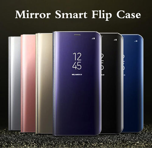 New Apple iPhone 6 Plus Smart View Mirror Leather Flip Stand Case Cover
