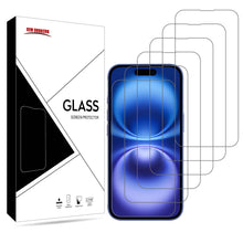 Load image into Gallery viewer, For Apple iPhone 15 / 16 Tempered Glass Screen Protector Pack of 6