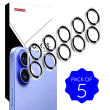 Load image into Gallery viewer, 5-Pack Camera Lens Protector for iPhone 17, iPhone 16 &amp; iPhone 16 Plus, 9H Tempered Glass