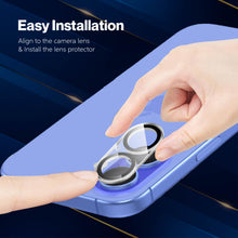 Load image into Gallery viewer, 5-Pack Camera Lens Protector for iPhone 17, iPhone 16 &amp; iPhone 16 Plus, 9H Tempered Glass