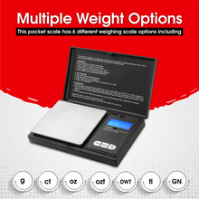 Load image into Gallery viewer, Digital Kitchen Scales Pocket Scales 0.01g x 500g Food Scale LCD Display Jewellery Scales