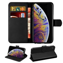 Load image into Gallery viewer, Apple iPhone Xs / X Leather Flip Wallet Case Cover