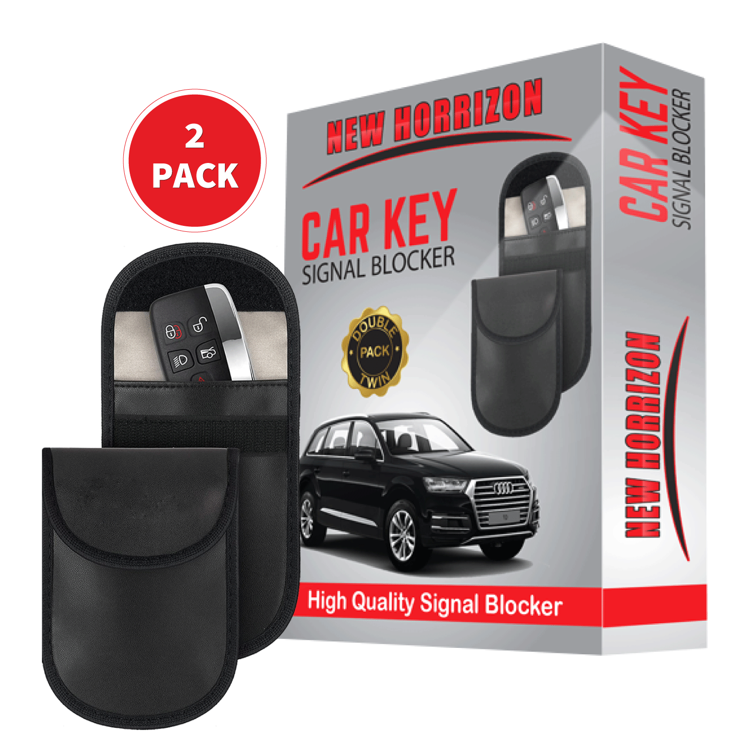 Faraday Pouch for Car Keys - RFID Signal Blocker | New