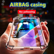 Load image into Gallery viewer, iPhone XR Shockproof Clear Case Air Cushion Technology